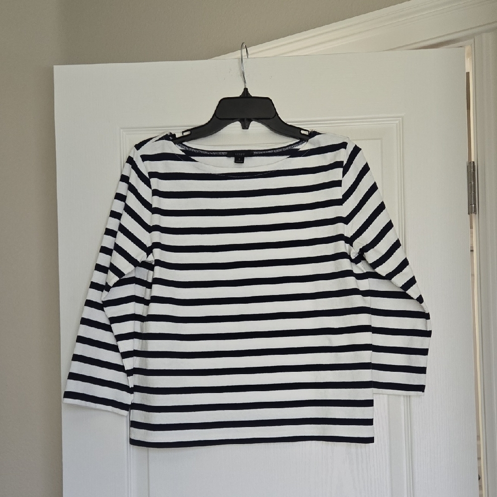 J. Crew 100% Cotton Classic Breton Top